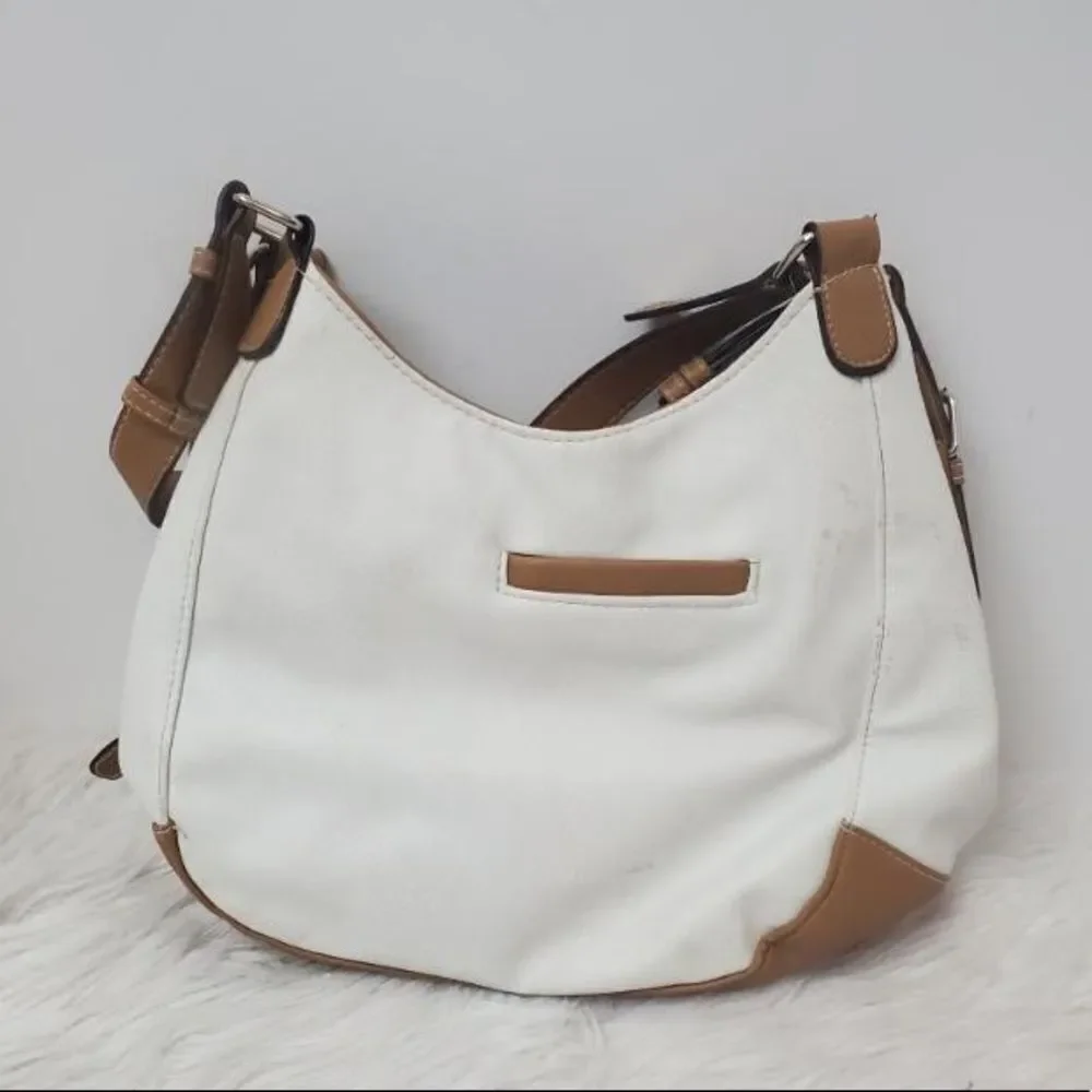 ROSETTTI WHITE & BROWN HOBO BAG